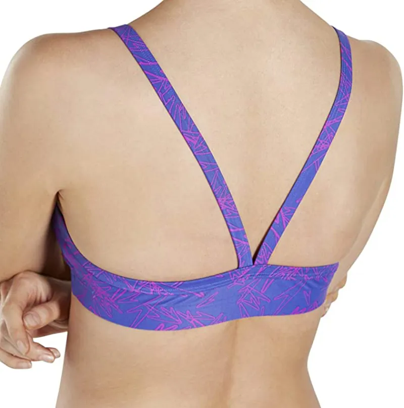 Speedo Women's Boom Allover 2 Piece Swimsuit Purple/Pink 28-5